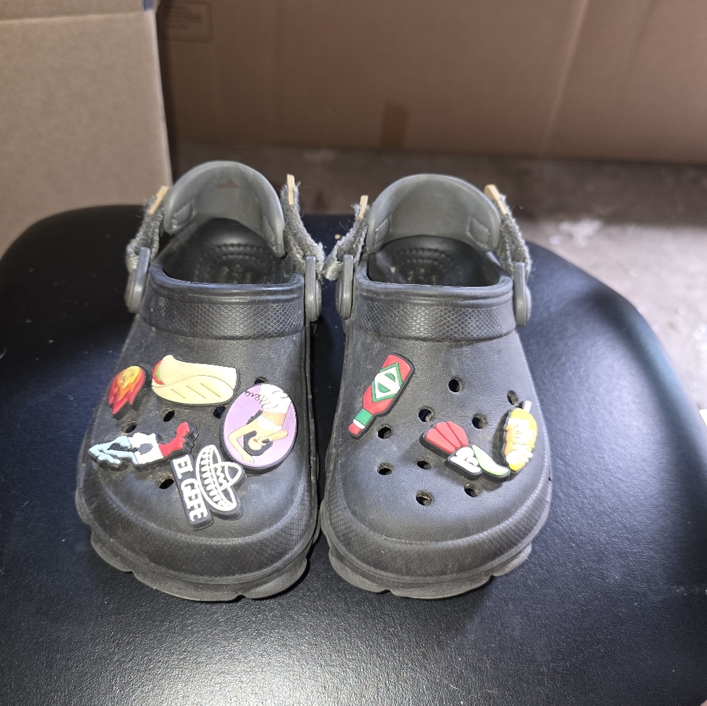 Boy crocs with charms